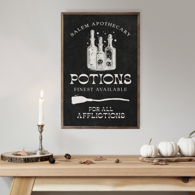 «Potions Finest Disponible» sur bois