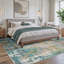 Tapis bleu sarcelle / beige Pavelina -907953587-922751318