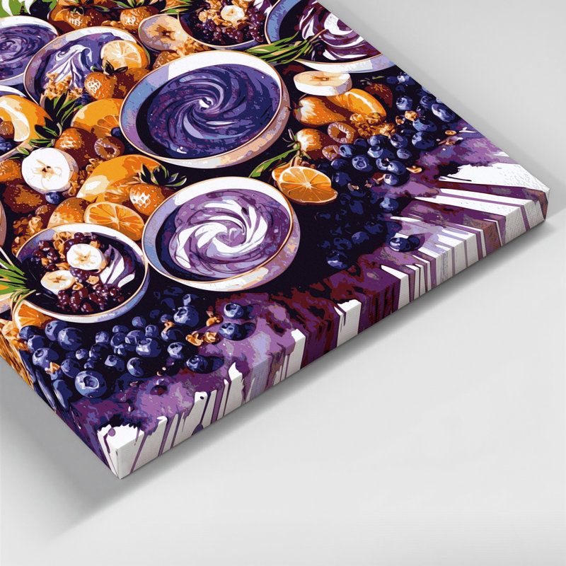 Art mural sur toile, Desserts, H 8 po x l 8 po