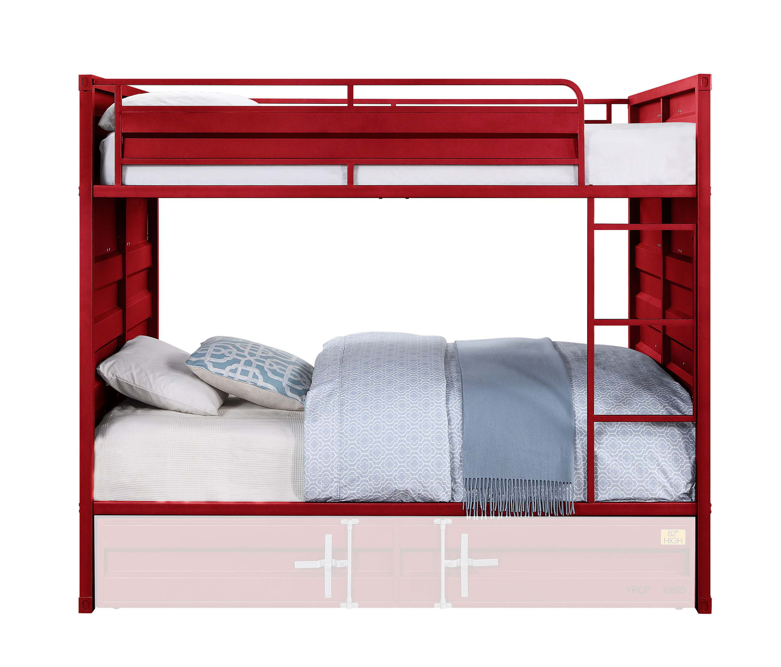 Mason & Marbles Cargo Red Bunk Bed | Wayfair
