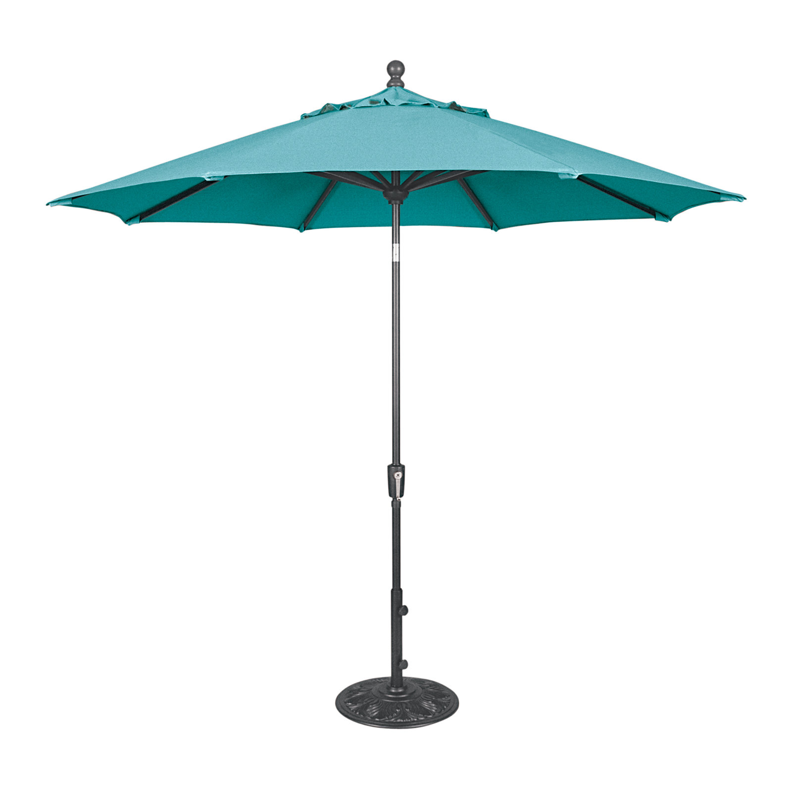 Canela 108'' Market Olefin Umbrella, Canvas Navy Sunbrella® Canvas, Anthracite