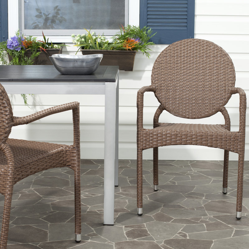 Chaise de patio Menzel, Brun