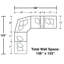 Canapé modulaire inclinable 6 pièces avec 2 sièges inclinables et console de rangement Mcpherson-63387199