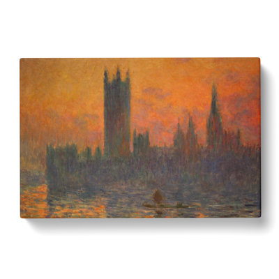 Houses Of Parliament In London Vol.2 by Claude Monet - Wrapped Canvas Painting