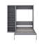 Lit escamotable double pleine grandeur avec tablettes-890313374-890313375