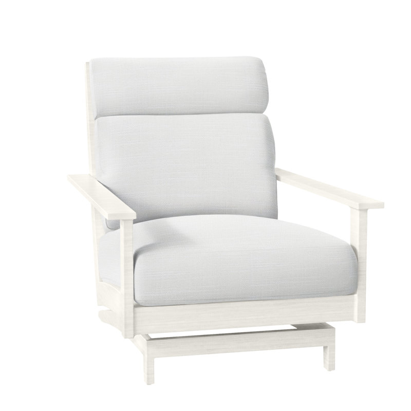 Kennebunkport Patio Lounge Chair with Cushions, No welt + Standard fill, Rollo Lace, Oyster