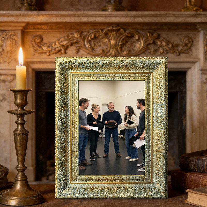 Cadre 3 pièces classique antique doré pour photos 8 po x 10 po et affichage mural et de table, Antique Gold, 3, 8" W x 10" H