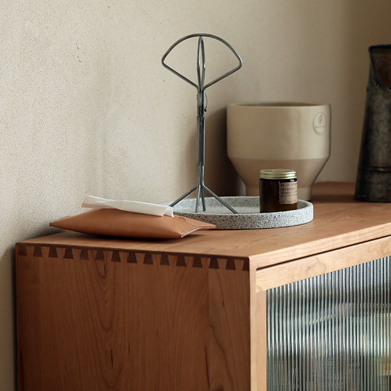 Modern simple retro bookcase, Cherry