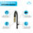 KBFmore 17.63 Inch Dual Function Stainless Steel Kitchen Faucet with Pull Out Down Spray Head-86309181