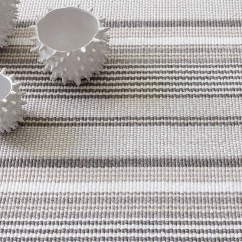 Gradation Ticking Handwoven Indoor/Outdoor Rug, Rectangle 6' x 9'