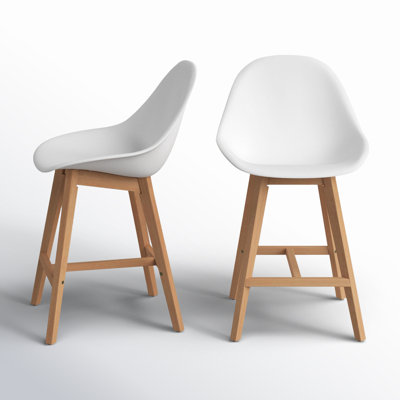 Jermaine 33'' Acrylic Outdoor Bar Stool