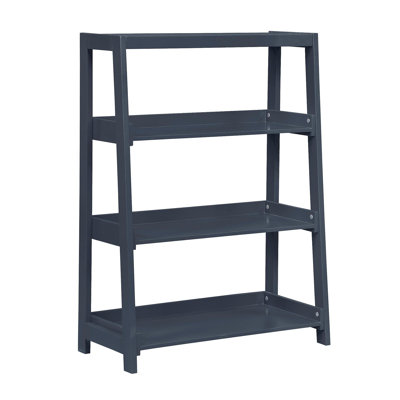 Support de présentation en bois élégant et moderne avec 3 tablettes et 3 tablettes