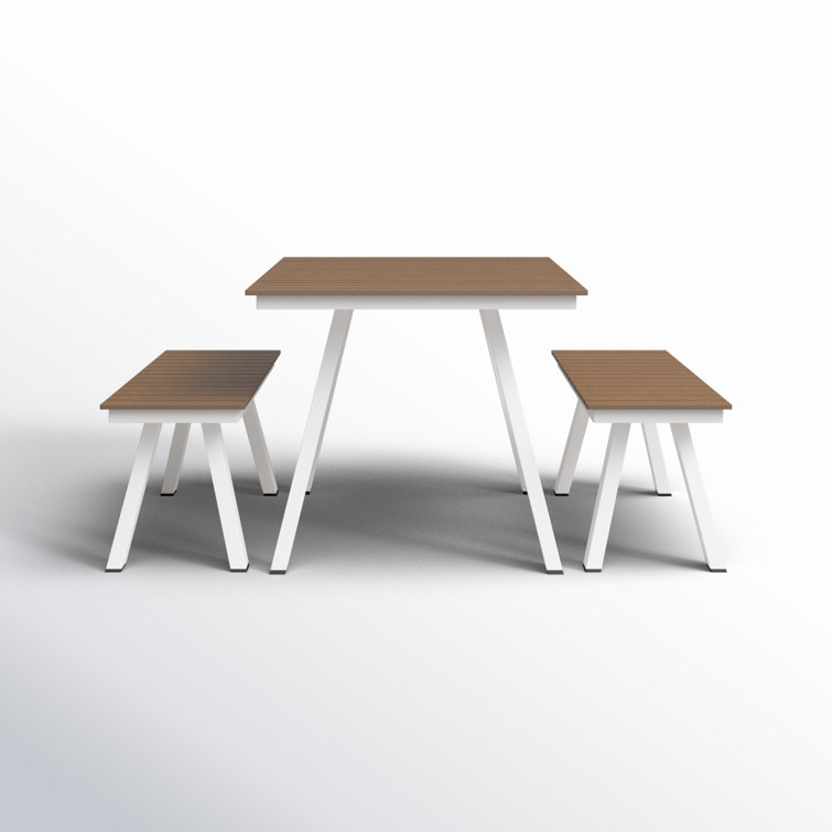 Jack 59'' Rectangular 6 - Person Outdoor Dining Set
