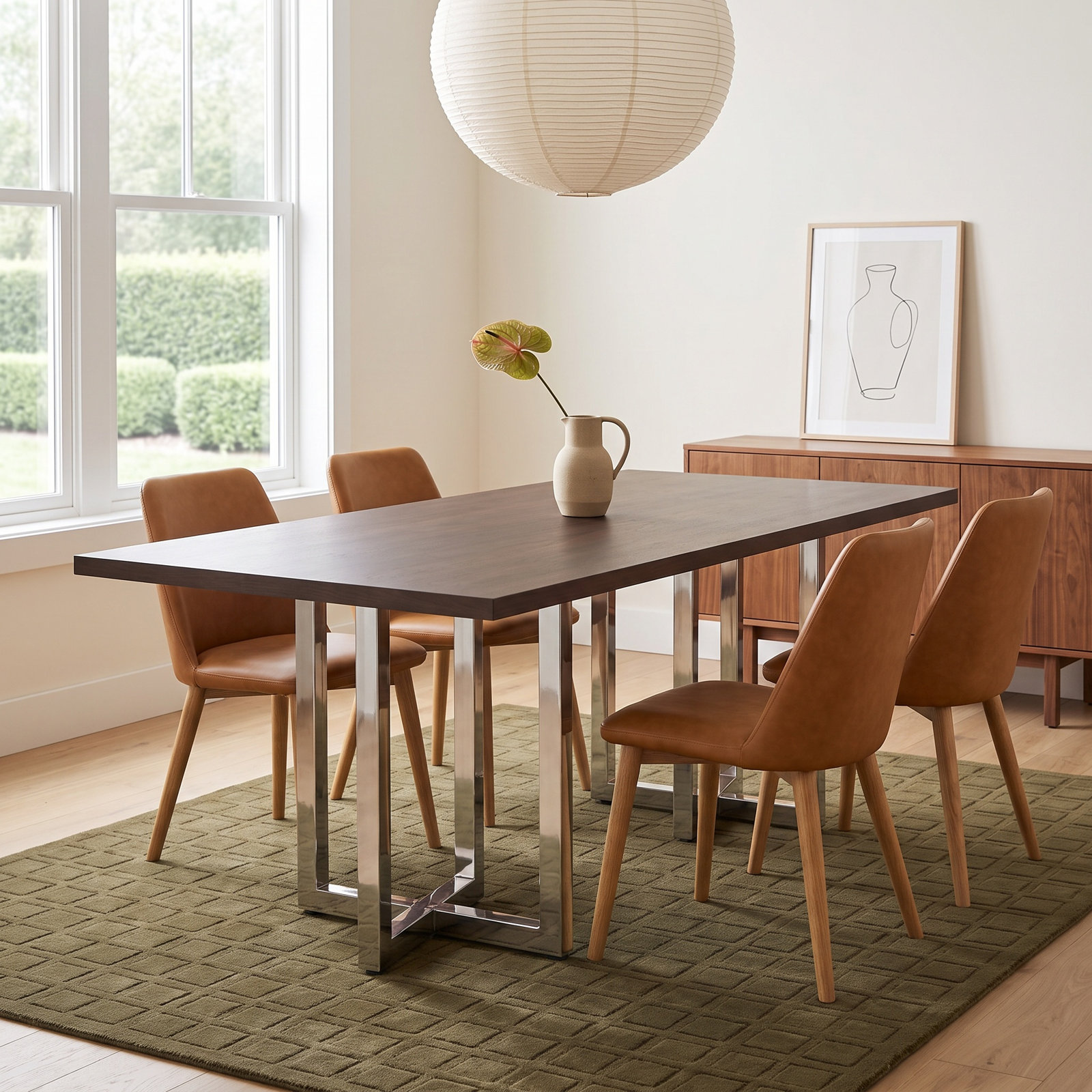 Dern 40" Wood Dining Table