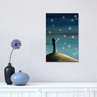 Keeping Her Dreams Alive by Moonlight Art Parlour - Painting on Canvas