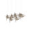 Tura 7-Light Glass Rectangular Pendant