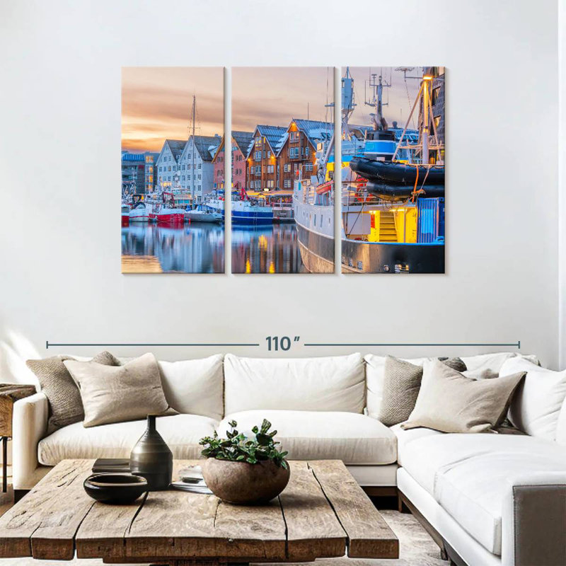 Mehar Boats At Tromso Port, 48" H x 74" W
