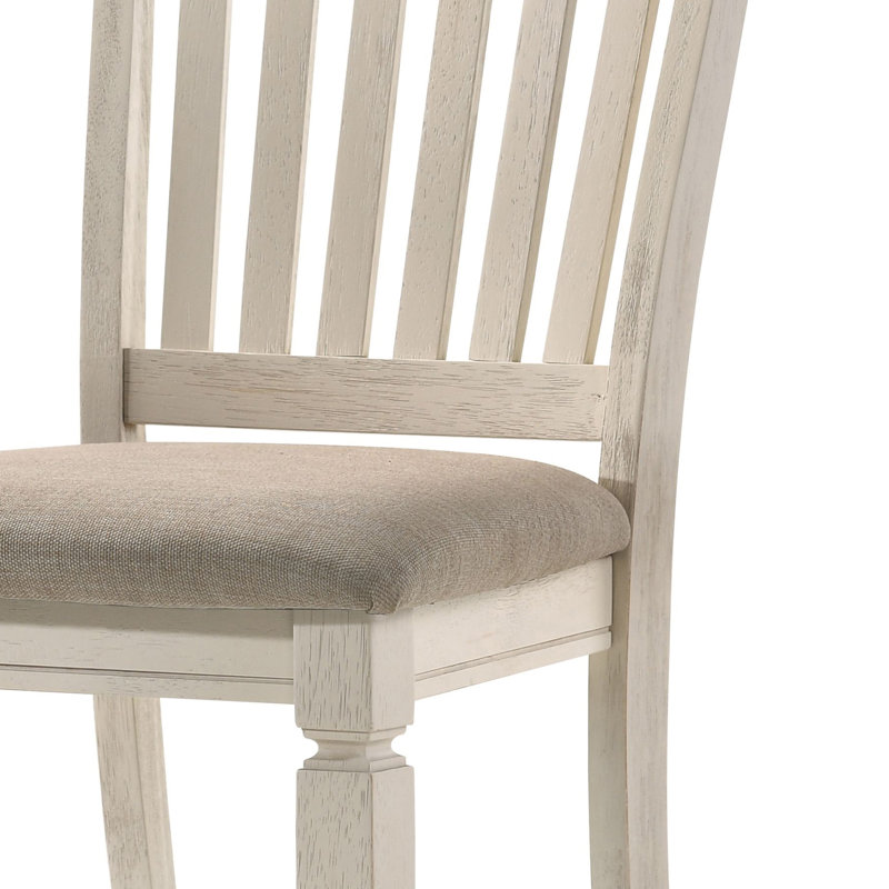 Chaise d'appoint rembourrée Arjane en brun clair et crème (ensemble de 2)