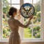 Panneau de fenêtre en verre pour décoration intérieure American Eagle USA 250th Anniversary - H 12 po-126676094