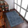 Tapis en laine noués à la main Manns - couleur bleue | Motif géométrique