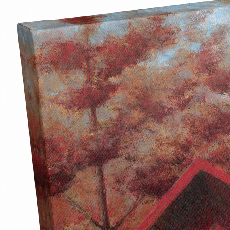 Pont couvert - peinture sur toile tendue