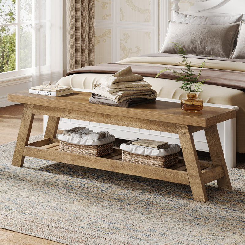 Storage Bench, Oak Brown 