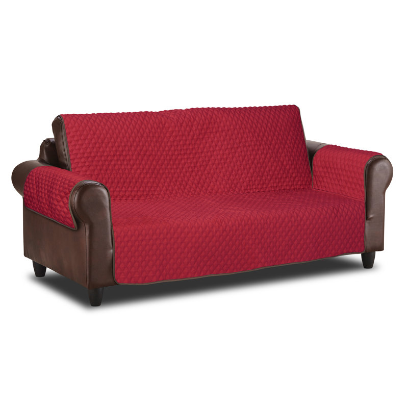 Housse pour canapé de patio Cover Bonanza, H 25 po x l 68 po x P 21 po, Rouge/brun
