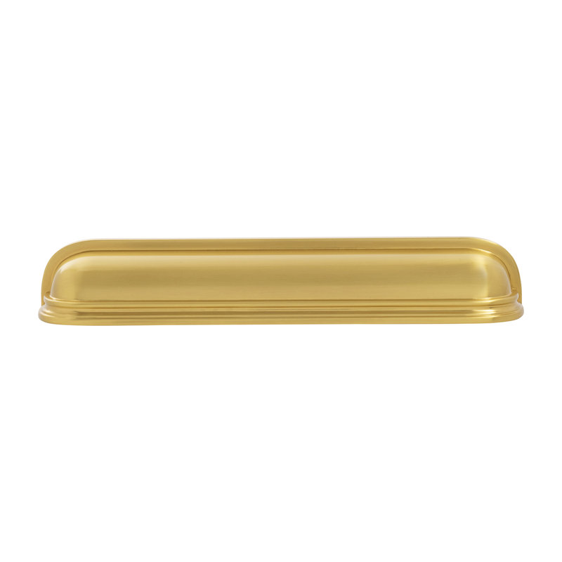 Berkshire Cup Pull, 5-1/16", Brushed Golden Brass