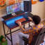 Bureau de jeu en L 42 po réversible avec lumières DEL et support pour écran-1089252766