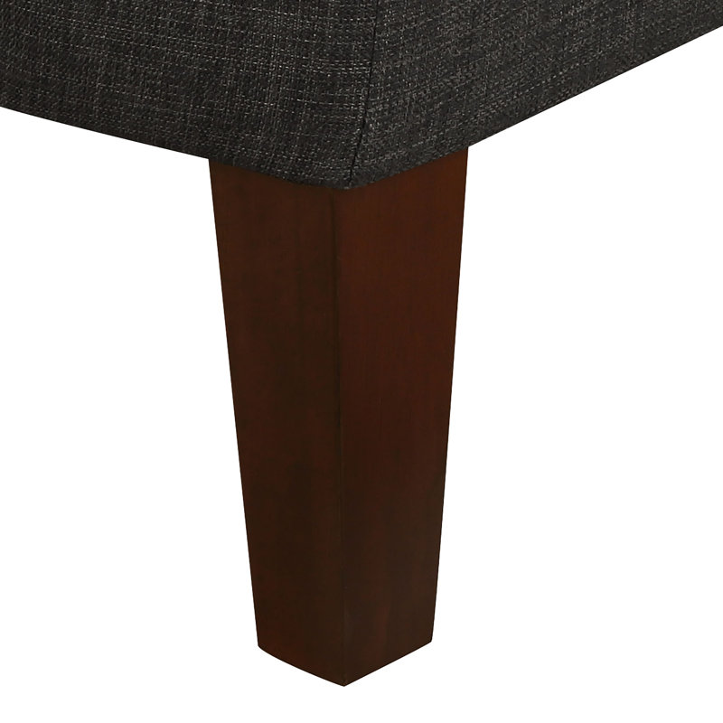 Iqubal Kori Wingback Accent Chair With Nailhead Trim,  Gray Fabric