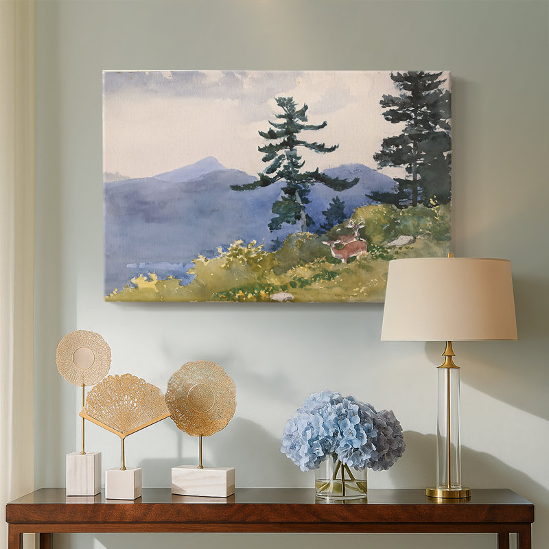 Cerf dans les Adirondacks-Winslow Homer-Gallery, toile tendue-1889, 12 x 18