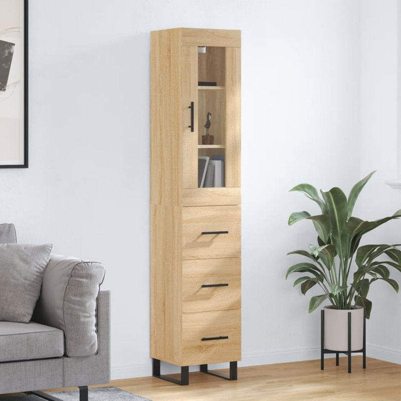 Millon Display Cabinet, Sonoma Oak