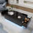 High Glossy Led Coffee Table, Led Coffee Table With 2 Drawers, Modern Coffee Table For Living Room, Black Coffee Table 41.33" W X 23.62" D-1413249868