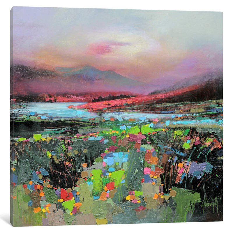 Highland Colour by Scott Naismith - Wrapped Canvas Painting, 45.72 cm H x 45.72 cm W x 1.91 cm D