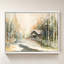 «Cabin In Snowy Woods» par Diannart - Impression sur toile