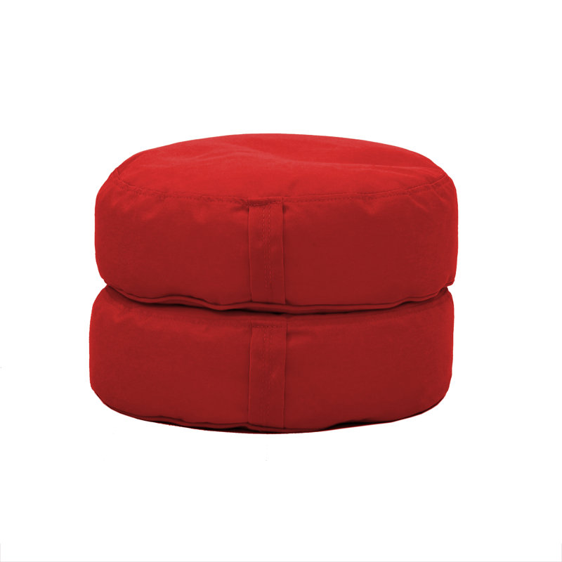 Coussin à billes rond 16 po Element, Rouge