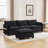 Oversized Modular Sectional Sofa With Movable Ottoman, 4-Seat Modern Corduroy Couch, Convertible L-Shaped Design For Living Rooms And Offices-1691955836