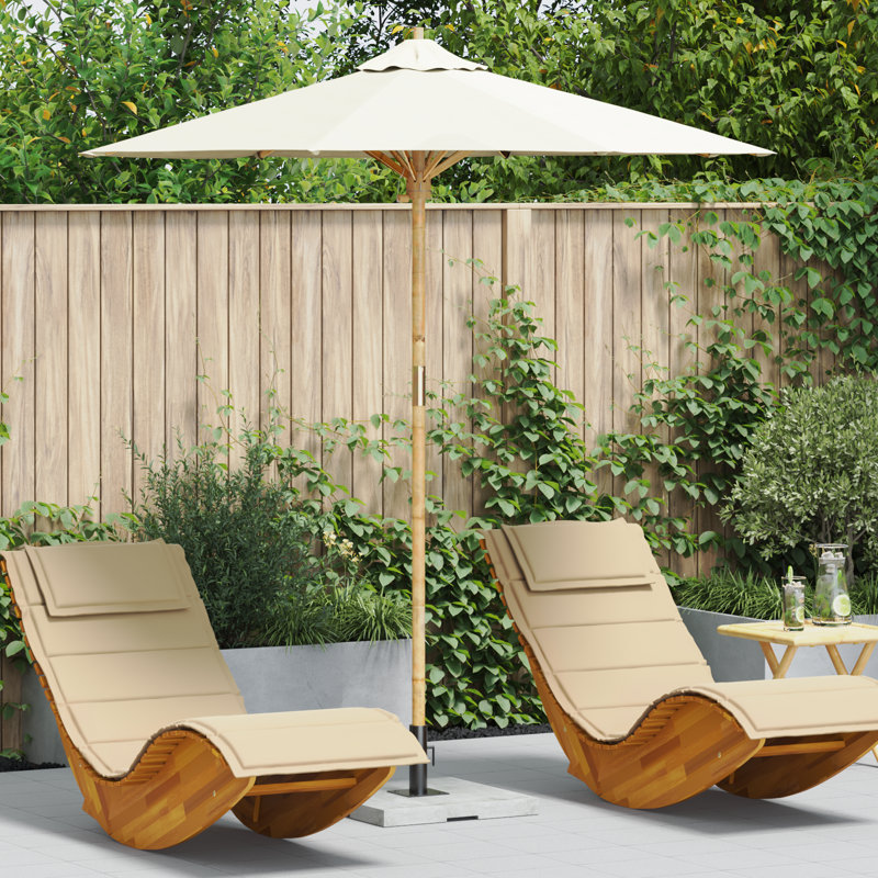 Market Parasol, 230cm H x 217cm W x 217cm D, Cream White