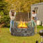 Circle Stainless Steel Fire Pit Accessory-278017886