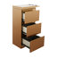 Armoire de rangement à 3 tiroirs Armoire de rangement en acier inoxydable-115747849