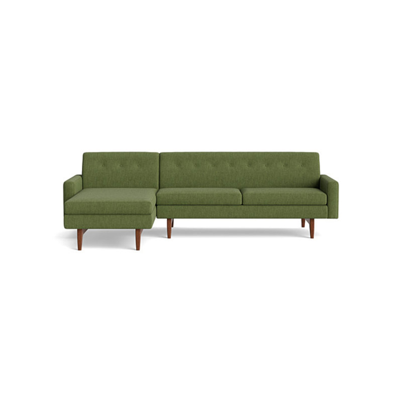 Tyler Chaise Sectional, Performance Weave - Basil, Left Hand Facing