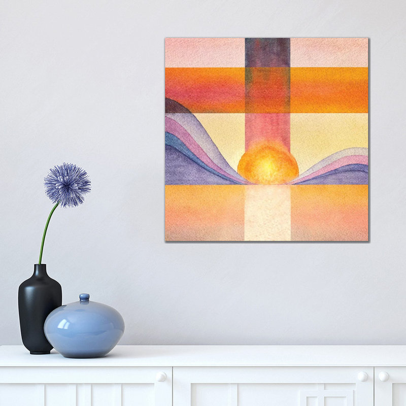 Trippy Landscape IX by Marco Gonzalez - Wrapped Canvas Painting, 45.72 cm H x 45.72 cm W x 3.175 cm D