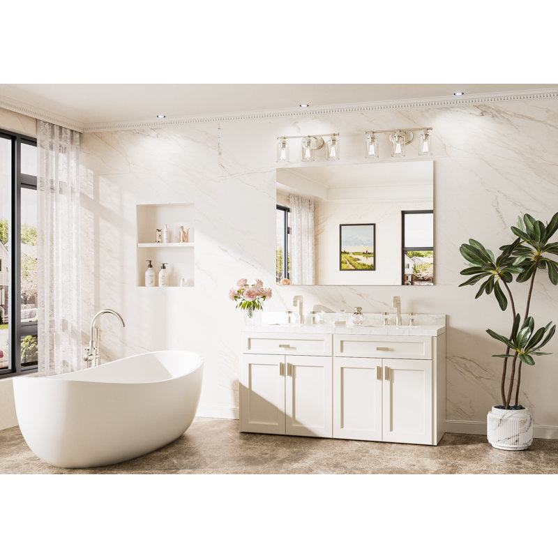 Miroir de salle de bain sans cadre, Rectangulaire, 36 po x 48 po