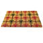 Tapis de porte antidérapant en fibre de coco avec support PVC 18 x 30 cm - Tapis de porte festif en fibre de coco à motif d'emballage cadeau