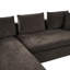 Canapé modulaire avec canapé en L 93,7 po et compartiment de rangement en bois pour salon-121104539