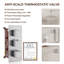 Système de douche thermostatique à 3 fonctions avec 6 jets de corps et valve brute-105528726