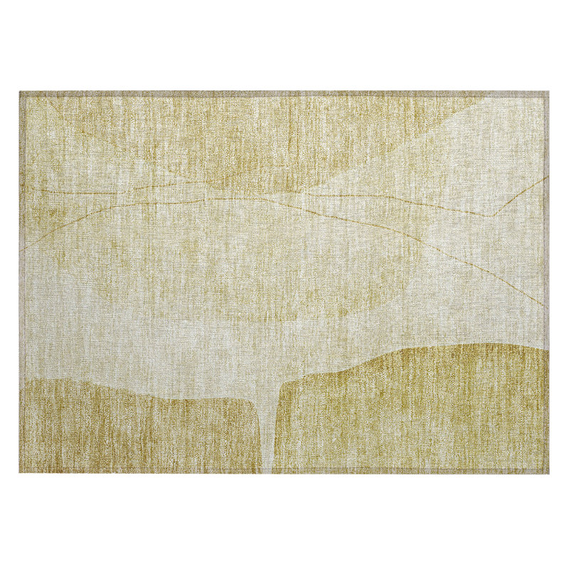 Chelea Washable Abstract Indoor / Outdoor Rug, Rectangle 1'8" x 2'6"