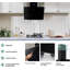 60CM Wall-mounted 3-Speed Chimney Angled Range Hood Cooker Extractor