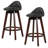 Swivel Counter Stool with Solid Wood Frame