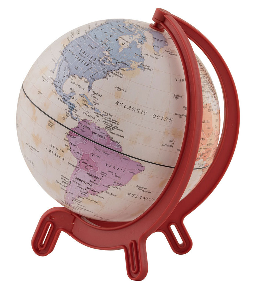 Plastic / Acrylic Tabletop Globe Zoomie Kids